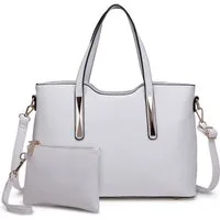 Miss Lulu Schultertasche Handtasche Damen, Tasche Damen Shopper, Mittelgroß 2 Pieces Set