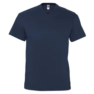 SOLS Herren Victory T-Shirt, V-Ausschnitt, Kurzarm (Marineblau)