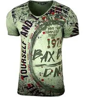 Baxboy T-Shirt Baxboy Verwaschen mit modernem V-Ausschnitt T-Shirt B-109