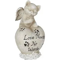 relaxdays Gartenfigur Grabschmuck für Katze, (1 St)