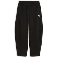 PUMA Trainingshose ESS RELAXED BARREL LEG PANTS FL mit Eingrifftaschen, unifarben, normale Leibhöhe, relaxed Fit