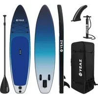 YEAZ Inflatable SUP-Board OCEAN BEACH - EXOTRACE - SET SUP Board und Kit, Inflatable SUP Board, (Set), inkl. Zubehör wie Paddel, Handpumpe und Rucksack