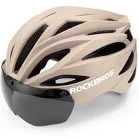 ROCKBROS Fahrradhelm Rockbros Fahrradhelm mit Visier, abnehmbarer UV-Schutzbrille, Unisex