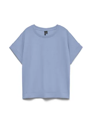 VERO MODA - VMHALI SS O-NECK TOP JRS GA BOO Brunnera Blue - Gr. - M