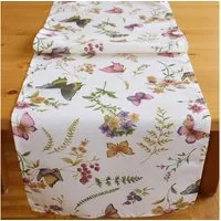 matches21 HOME & HOBBY Tischdecke Tischläufer Schmetterlinge Textil Druck bunt 40x140 cm (1-tlg)