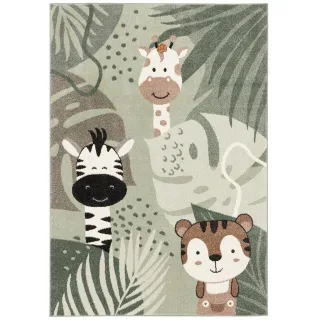 Pergamon Kinder, Grün, Textil, Animalprint, 80x150 cm, Teppiche & Böden, Teppiche, Teppich Kinderzimmer