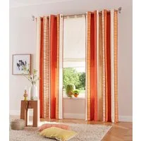 OTTO home Vorhang Gosen (2 St), Ösen, blickdicht, Microfaser, Gardine, 2-er Set, Fertiggardine, Längsstreifen