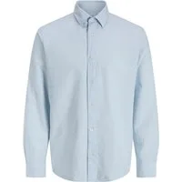 Jack & Jones Langarmhemd JJEBREEZE LINEN BLEND SHIRT L/S SN mit Knopfleiste