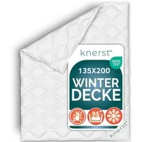 KNERST Microfaserbettdecke Sommerdecke & Ganzjahresdecke 135x200, 155x220, uvm, Füllung: Klimafaser-Polyesterfüllung, Bezug: Polyester, Allergikerfreundlich, atmungsaktiv, temperaturausgleichend