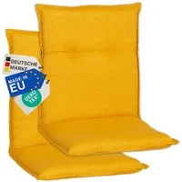 NYVI Sitzauflage Niedriglehner Auflagen 2er Set Barcelona Gartenstuhlauflagen 100x50cm, (2 St), Niederlehner Stuhlauflage Sitzauflage mit Halteband