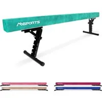 MSports® Balancetrainer Schwebebalken Premium - 245 cm – 5-stufig höhenverstellbar