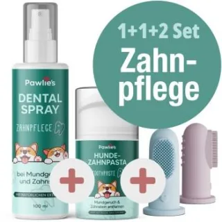 Pawlie's Zahnpflege Set für Hunde und Ka