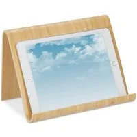 relaxdays Tablet-Ständer aus Holz