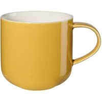 ASA SELECTION Becher COPPA Henkelbecher mustard 0,4 l, Porzellan, Geschirr