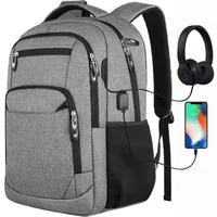 OKWISH Laptoprucksack Laptop Rucksäcke Schulrucksack Wasserbeständig Laptoptasche (Uni Tasche Businessrucksack Sportrucksack, Anti-Diebstahl, Backpack mit Laptopfach, mit USB-Anschluss), Herren Damen Jungen Teenager Arbeit Business Freizeit Reisen