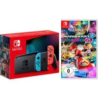 Nintendo Switch Switch Neon-Rot/Neon-Blau inkl. Mario Kart 8 Deluxe