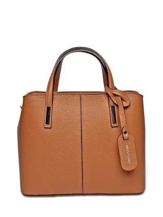 Anna Luchini Braun Rindsledertasche