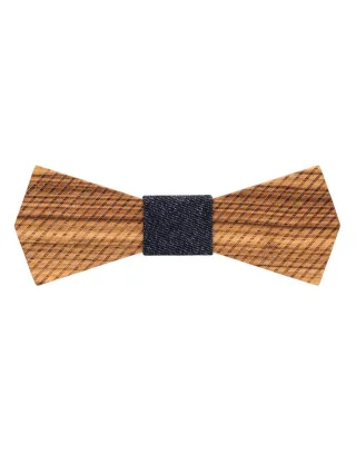 mr. célestin - Fliege aus Holz Dubai - Zebra blau/braun - Gr. - OS