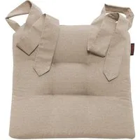 Magma Heimtex Sitzkissen Fino Schleifenband Stuhlauflage Rattanstühle extra dick 2er Set, Schlaufenband