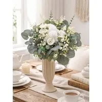 Kunstblumenstrauß Kunstblumen 30er Set künstlicher Blumenstrauß realistisch, Fanci Home, - pflegeleicht Tischdeko modern langlebig