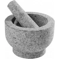 axentia Mörser Granit-Mörser mit Stößel ø15 cm, (2-tlg), Vielseitig einsetzbar, ideal für Küche & Kräutergarten