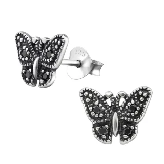 Schmetterling Ohrringe aus 925 Silber