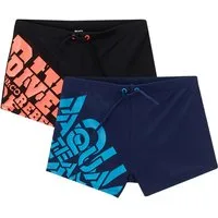 bonprix Badehose (Packung, 2-St) mit tollen Wording-Drucken