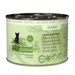 Catz finefood Nassfutter Katze Classic Adult No. 5 Lachs 12x200 g