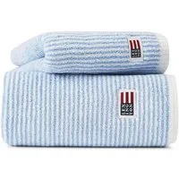 Lexington Badetücher Handtuch Orignal Weiß Blau gestreift (30x50cm)