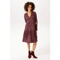 Aniston CASUAL Jerseykleid mit grafischen Blätterdruck - jedes Teil ein Unikat - NEUE KOLLEKTION