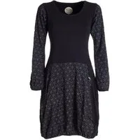 Vishes Ballonkleid Langarm Damen-Keid Ballon-Kleid Shirt-Kleid kurz loose fit Ethno, Goa, Hippie Style