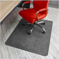 Björn&Schiller Bodenschutzmatte Bodenmatte Kratzschutz, Bürostuhlunterlage, 100 x 120 cm, Grau, Schreibtischunterlage Stuhlunterlage Stärke: 1,5 mm