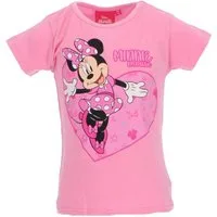 Disney Minnie Mouse T-Shirt Disney Minnie Mouse Kinder T-Shirt mit Aufdruck aus Baumwolle kurzarm