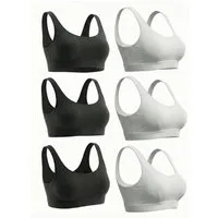 Pompadour Bustier Basic (SPARPACK, 6-tlg., 6er-Pack) ohne Bügel, mit leichter Unterstützung für jeden Tag im 6er Pack