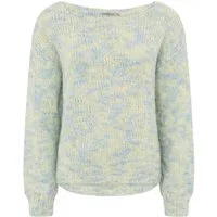 Zwillingsherz Longpullover Oversize Pullover Space Dye