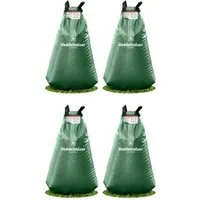 Veddelholzer Bewässerungssystem 4x75l Baumbewässerungssack Reißverschluss kombinierbar Diebstahlschutz, (Miteinander Kombinierbar durch Reißverschluss, 4 mal 75 Liter), Robust und wetterbeständig für Bäume, Jungbäume und Sträucher.