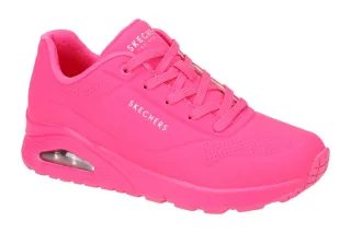 Skechers 73667 HTPK UNO - NIGHT SHADES Damenschuhe h.pink Air Cooled Memory Foam