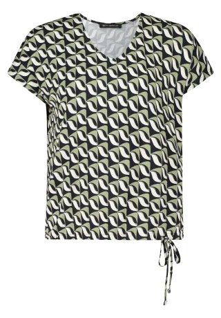 Betty Barclay - Printshirt dark blue/green - Gr. - 36