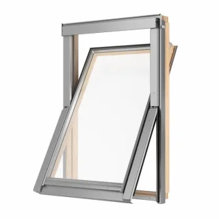 VELUX Gruppe Sparpaket Dachfenster  Rollo RoofLite Holz SLIM PINE mit Eindeckrahmen
