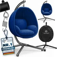 KESSER Hängesessel, Luxe Hängesessel mit Gestell weicher Sitzkissen