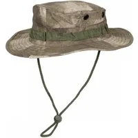 MFH Outdoorhut US GI Buschhut, mit Kinnband, GI Boonie, R/S, HDT-camo - S (Packung) umlaufende Schlaufen