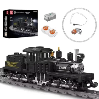 Mould King 12032 RC NO. Shay-Type Steam Locomotive LED Retro Train Toys Building Block Brick Assembly Kit Kids Christmas