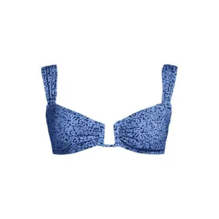 Bikinitop mit U-Bügel für Damen, Damen, size: regular, Blau, Elasthan, by Lands' End