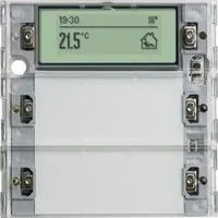 Tastsensor Drei Plus zwei-fach für KNX mit Inbetriebnahme-Wippe Retail