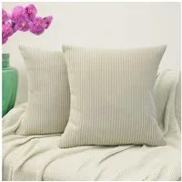 Amilian Dekokissen Sofakissen Couchkissen 2er Set - mit Füllung und Kissenbezug, weich, Hotelverschluss, formstabil
