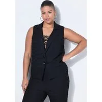 Studio Untold Blusenjacke Blusen-Weste fitted Shape Waffelstrukturt