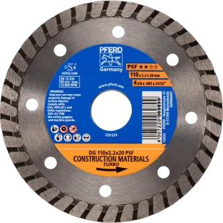 PFERD TOOLS Diamant-Trennscheibe DG PSF für Stein und Beton - 68300056