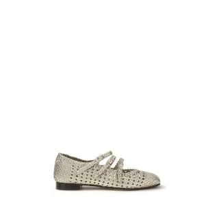 Carel Paris Silbergraue Kalbsleder Bos Taurus Ballerinas
