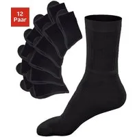 Go in Tennissocken Damen Herren Kinder Sportsocken uni aus Atmungsaktiver Baumwolle (Packung, 12-Paar, Großpackung) mit Frottee, mit verstärkter Ferse & Spitze