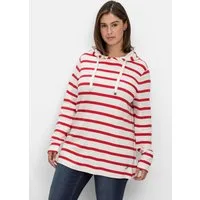Sheego T-Shirt Langarmshirt Langarm mit Kapuze